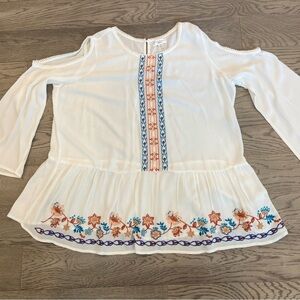 JohnPaulRichard Asymmetrical White Sleeveless Tunic